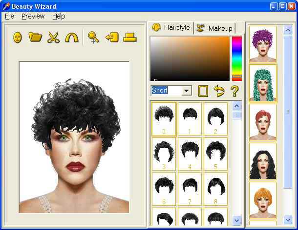 Beauty Wizard (Saç Modelleme Programı)